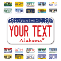 Personalize Motorcycle License Plates from All 50 USA States - 7"x4" - Ideal for Motorcycles, Mopeds, Wheelchairs, ATVs, Snowmobiles and more