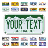 Personalize Bicycle License Plates from All 50 USA States - 6"x3" - Ideal for Bicycles, Tricycles, Wheelchairs, Toy Cars, Kids Cars and more