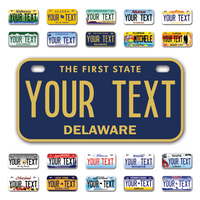 Personalize Bicycle License Plates from All 50 USA States - 6"x3" - Ideal for Bicycles, Tricycles, Wheelchairs, Toy Cars, Kids Cars and more