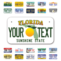 Personalize Motorcycle License Plates from All 50 USA States - 7"x4" - Ideal for Motorcycles, Mopeds, Wheelchairs, ATVs, Snowmobiles and more