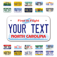 Personalize Motorcycle License Plates from All 50 USA States - 7"x4" - Ideal for Motorcycles, Mopeds, Wheelchairs, ATVs, Snowmobiles and more