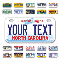 Personalize Bicycle License Plates from All 50 USA States - 6"x3" - Ideal for Bicycles, Tricycles, Wheelchairs, Toy Cars, Kids Cars and more