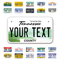 Personalize Motorcycle License Plates from All 50 USA States - 7"x4" - Ideal for Motorcycles, Mopeds, Wheelchairs, ATVs, Snowmobiles and more