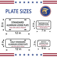 Pro Fire Fighter Thin Red Line American Flag License Plate Matte Black 040 Aluminum Heavy Duty Patriot USA Car Tag USA Fire Man - InkMyPlate
