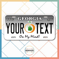 Inkmyplate - Personalized GEORGIA License Plate for Cars, Trucks, Motorcycles, Bicycles and Vinyl Stickers - InkMyPlate