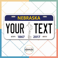 Inkmyplate - Personalized NEBRASKA License Plate for Cars, Trucks, Motorcycles, Bicycles and Vinyl Stickers - InkMyPlate
