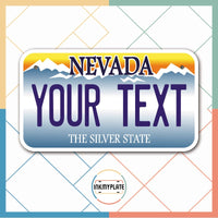 Inkmyplate - Personalized NEVADA License Plate for Cars, Trucks, Motorcycles, Bicycles and Vinyl Stickers - InkMyPlate