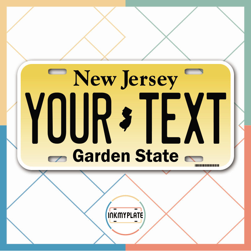 New Jersey Personalized Vanity License Plate