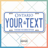 Inkmyplate - Personalized ONTARIO CANADA License Plate for Cars, Trucks, Motorcycles, Bicycles and Vinyl Stickers - InkMyPlate