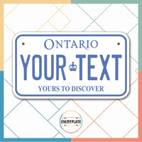 Inkmyplate - Personalized ONTARIO CANADA License Plate for Cars, Trucks, Motorcycles, Bicycles and Vinyl Stickers - InkMyPlate