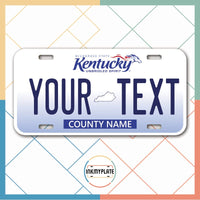 Inkmyplate - Personalized KENTUCKY License Plate for Cars, Trucks, Motorcycles, Bicycles and Vinyl Stickers - InkMyPlate