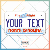 Inkmyplate - Personalized NORTH CAROLINA License Plate for Cars, Trucks, Motorcycles, Bicycles and Vinyl Stickers - InkMyPlate