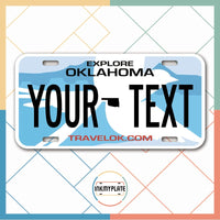 Inkmyplate - Personalized OKLAHOMA License Plate for Cars, Trucks, Motorcycles, Bicycles and Vinyl Stickers - InkMyPlate