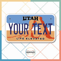 Inkmyplate - Personalized UTAH License Plate for Cars, Trucks, Motorcycles, Bicycles and Vinyl Stickers - InkMyPlate