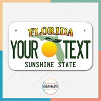 Inkmyplate - Personalized FLORIDA OLD License Plate for Cars, Trucks, Motorcycles, Bicycles and Vinyl Stickers - InkMyPlate