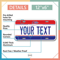Inkmyplate - Personalized OHIO AVIATION License Plate for Cars, Trucks, Motorcycles, Bicycles and Vinyl Stickers - InkMyPlate