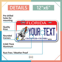 Inkmyplate - Personalized FLORIDA CHALLENGER License Plate for Cars, Trucks, Motorcycles, Bicycles and Vinyl Stickers - InkMyPlate