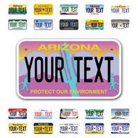 Personalize Motorcycle License Plates from All 50 USA States - 7"x4" - Ideal for Motorcycles, Mopeds, Wheelchairs, ATVs, Snowmobiles and more