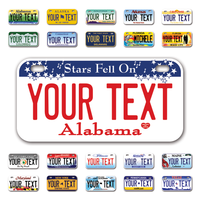 Personalize Bicycle License Plates from All 50 USA States - 6"x3" - Ideal for Bicycles, Tricycles, Wheelchairs, Toy Cars, Kids Cars and more