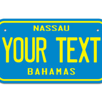 Personalized Bahamas License Plate for Cars, Trucks, Motorcycles, Bicycles and Vinyl Stickers