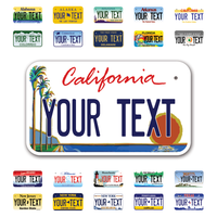 Personalize Motorcycle License Plates from All 50 USA States - 7"x4" - Ideal for Motorcycles, Mopeds, Wheelchairs, ATVs, Snowmobiles and more