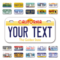 Personalize Bicycle License Plates from All 50 USA States - 6"x3" - Ideal for Bicycles, Tricycles, Wheelchairs, Toy Cars, Kids Cars and more