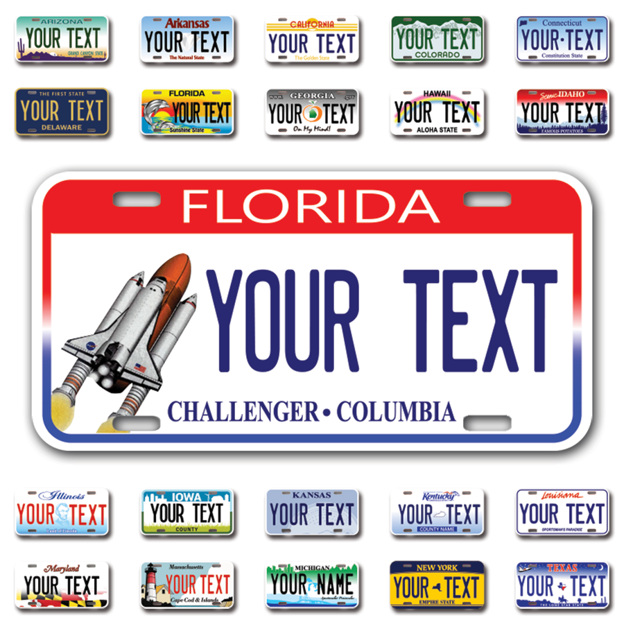 Personalize Car License Plates From All 50 USA States - 12"x6" - Ideal for Cars, Trucks and more