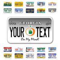 Personalize Motorcycle License Plates from All 50 USA States - 7"x4" - Ideal for Motorcycles, Mopeds, Wheelchairs, ATVs, Snowmobiles and more