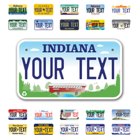 Personalize Motorcycle License Plates from All 50 USA States - 7"x4" - Ideal for Motorcycles, Mopeds, Wheelchairs, ATVs, Snowmobiles and more