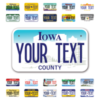 Personalize Motorcycle License Plates from All 50 USA States - 7"x4" - Ideal for Motorcycles, Mopeds, Wheelchairs, ATVs, Snowmobiles and more