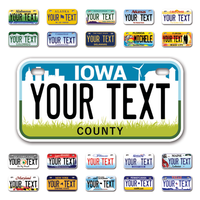 Personalize Bicycle License Plates from All 50 USA States - 6"x3" - Ideal for Bicycles, Tricycles, Wheelchairs, Toy Cars, Kids Cars and more