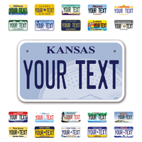 Personalize Motorcycle License Plates from All 50 USA States - 7"x4" - Ideal for Motorcycles, Mopeds, Wheelchairs, ATVs, Snowmobiles and more