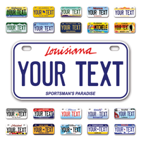 Personalize Bicycle License Plates from All 50 USA States - 6"x3" - Ideal for Bicycles, Tricycles, Wheelchairs, Toy Cars, Kids Cars and more