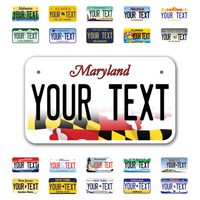 Personalize Motorcycle License Plates from All 50 USA States - 7"x4" - Ideal for Motorcycles, Mopeds, Wheelchairs, ATVs, Snowmobiles and more