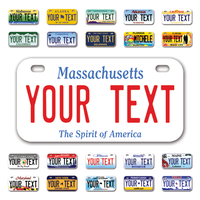 Personalize Bicycle License Plates from All 50 USA States - 6"x3" - Ideal for Bicycles, Tricycles, Wheelchairs, Toy Cars, Kids Cars and more