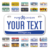 Personalize Bicycle License Plates from All 50 USA States - 6"x3" - Ideal for Bicycles, Tricycles, Wheelchairs, Toy Cars, Kids Cars and more