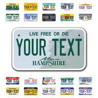 Personalize Motorcycle License Plates from All 50 USA States - 7"x4" - Ideal for Motorcycles, Mopeds, Wheelchairs, ATVs, Snowmobiles and more