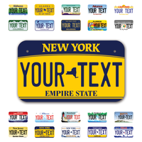 Personalize Motorcycle License Plates from All 50 USA States - 7"x4" - Ideal for Motorcycles, Mopeds, Wheelchairs, ATVs, Snowmobiles and more