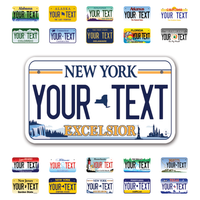 Personalize Motorcycle License Plates from All 50 USA States - 7"x4" - Ideal for Motorcycles, Mopeds, Wheelchairs, ATVs, Snowmobiles and more