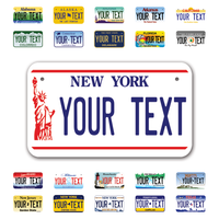 Personalize Motorcycle License Plates from All 50 USA States - 7"x4" - Ideal for Motorcycles, Mopeds, Wheelchairs, ATVs, Snowmobiles and more