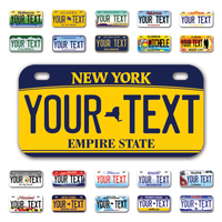 Personalize Bicycle License Plates from All 50 USA States - 6"x3" - Ideal for Bicycles, Tricycles, Wheelchairs, Toy Cars, Kids Cars and more