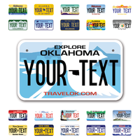 Personalize Motorcycle License Plates from All 50 USA States - 7"x4" - Ideal for Motorcycles, Mopeds, Wheelchairs, ATVs, Snowmobiles and more