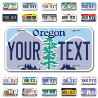 Personalize Car License Plates From All 50 USA States - 12"x6" - Ideal for Cars, Trucks and more