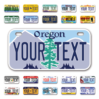 Personalize Bicycle License Plates from All 50 USA States - 6"x3" - Ideal for Bicycles, Tricycles, Wheelchairs, Toy Cars, Kids Cars and more