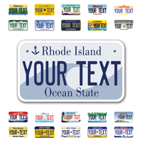 Personalize Motorcycle License Plates from All 50 USA States - 7"x4" - Ideal for Motorcycles, Mopeds, Wheelchairs, ATVs, Snowmobiles and more