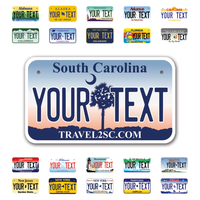 Personalize Motorcycle License Plates from All 50 USA States - 7"x4" - Ideal for Motorcycles, Mopeds, Wheelchairs, ATVs, Snowmobiles and more