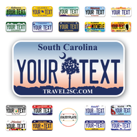 Personalize License Plates Vinyl Stickers From All 50 USA States - 6"x3" - Ideal for Toy Cars - Electric Kids Cars and more