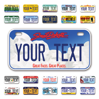 Personalize Bicycle License Plates from All 50 USA States - 6"x3" - Ideal for Bicycles, Tricycles, Wheelchairs, Toy Cars, Kids Cars and more