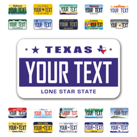 Personalize Motorcycle License Plates from All 50 USA States - 7"x4" - Ideal for Motorcycles, Mopeds, Wheelchairs, ATVs, Snowmobiles and more