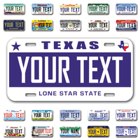 Personalize Car License Plates From All 50 USA States - 12"x6" - Ideal for Cars, Trucks and more